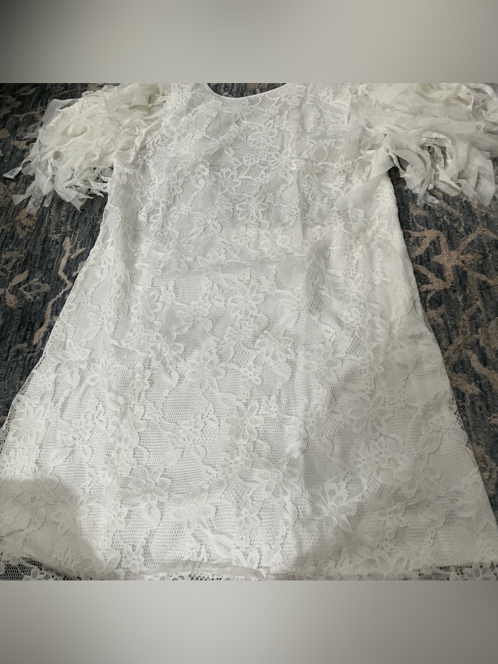 Free People Songbird Mini Dress White Large - Picture 4 of 10
